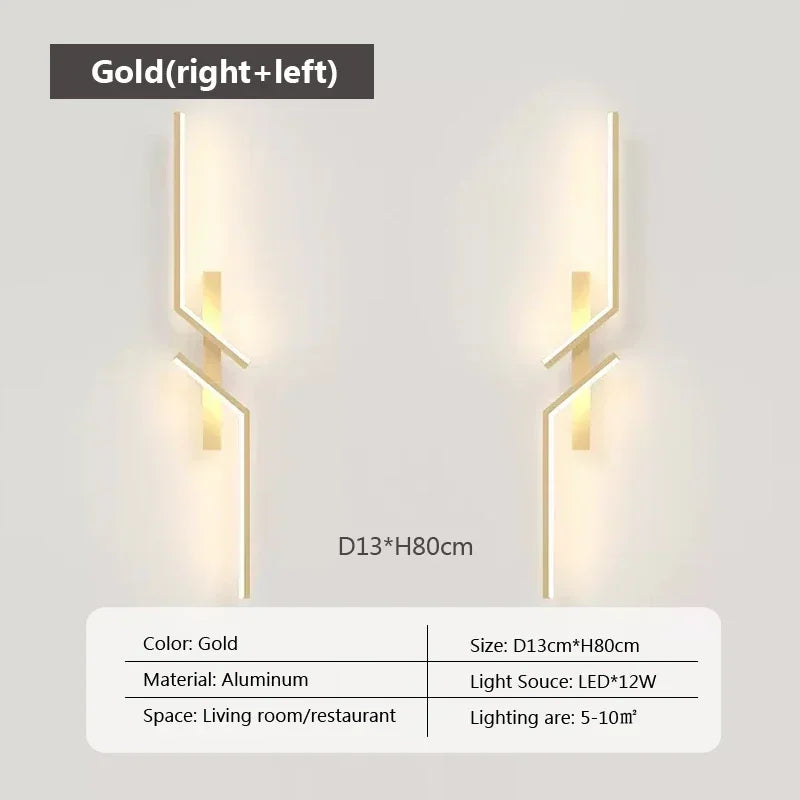 Moderne LED-Wandleuchte – Minimalistisches Design, Auf- und Ablichtung für Schlafzimmer, Wohnzimmer, TV-Sofa und Lobby – Dimmbares wandmontiertes Licht