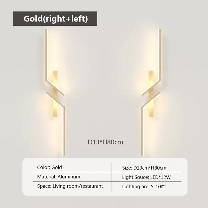 Moderne LED-Wandleuchte – Minimalistisches Design, Auf- und Ablichtung für Schlafzimmer, Wohnzimmer, TV-Sofa und Lobby – Dimmbares wandmontiertes Licht