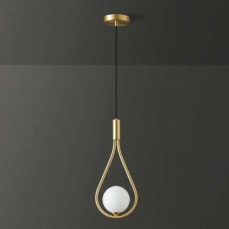 Moderne LED Pendelleuchte – Nordischer Mattglas Ball Kronleuchter mit G9 Glühbirne für Schlafzimmer, Wohnzimmer und Esszimmer
