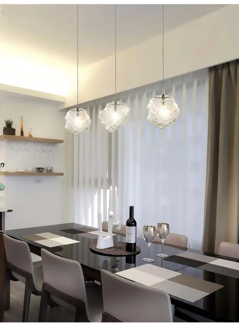 Nordic Glas Pendelleuchte – Moderne LED Lichtquelle für Esstisch, Bar und Eingangsbereich
