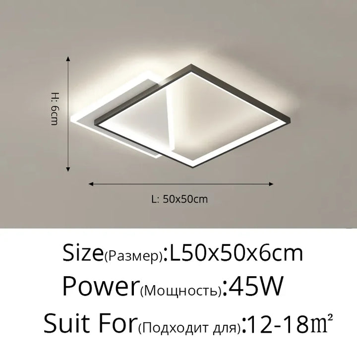 Moderne LED-Lüster – Dimmbares Innenlicht für Schlafzimmer, Wohnzimmer, Arbeitszimmer und Hauseinrichtung, 110V/220V