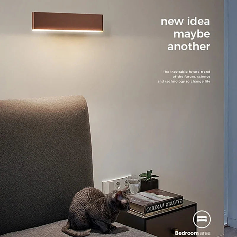 Moderne LED-Wandlampe – Rotierbares Aluminium-Wandlicht für Wohnzimmer, Schlafzimmer, Esszimmer und Wohnkultur – Innenwandleuchte Up & Down