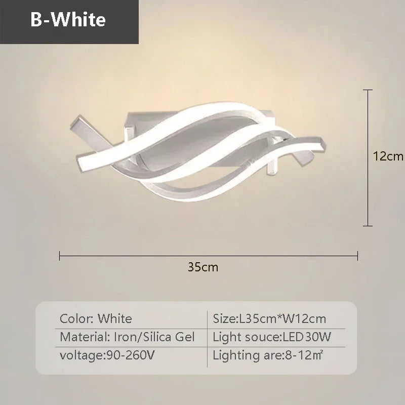 Moderne LED-Deckenleuchte – Minimalistische Linienleuchte für Flur, Eingangsbereich, Gang, Treppe und Innendekoration – AC-betrieben, LED-Glühbirne inklusive