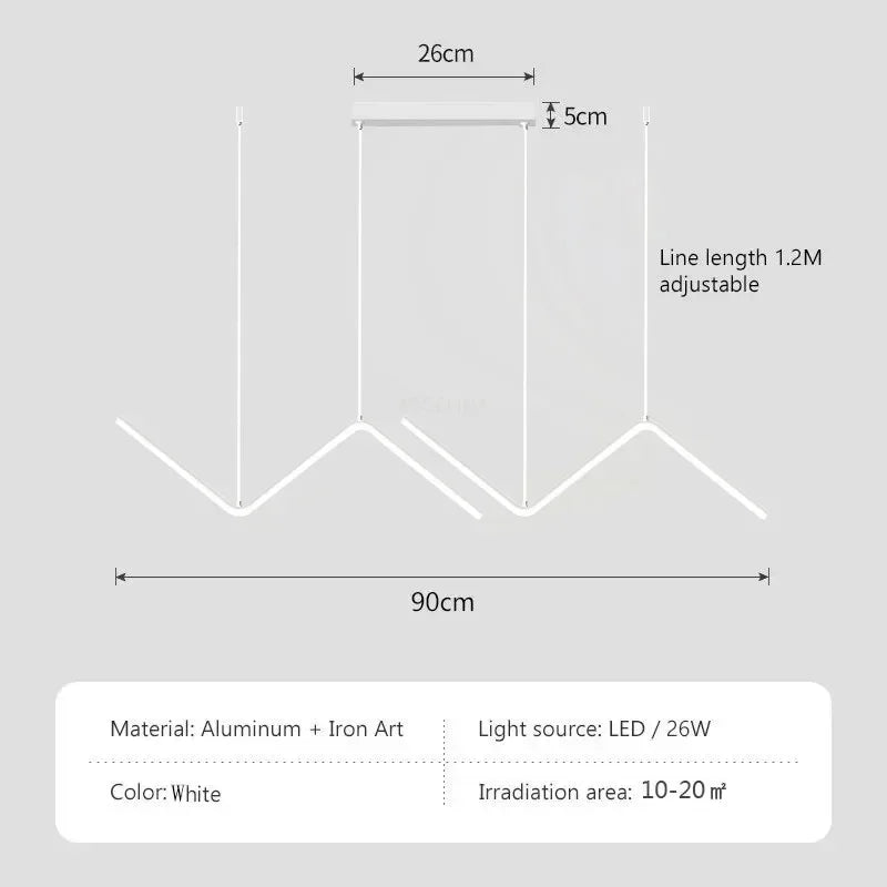 Moderne LED-Pendelleuchte – Intelligente Fernbedienung mit einstellbarer Helligkeit & Farbtemperatur für Esszimmer, Wohnzimmer und Schlafzimmer