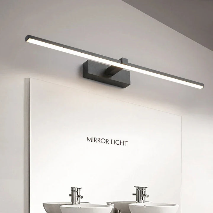 Moderne LED Wandleuchte für das Badezimmer – 3-farbig einstellbare Licht Aluminium LED Spiegel Lampe für Make-up und Baden