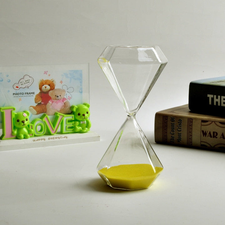 5–60 Minuten Diamant-Stundenglas, Sanduhr, Sanduhr, Kindergeschenk, Sanduhr, Wohnraumdeko, erhältlich in mehreren Farbausführungen