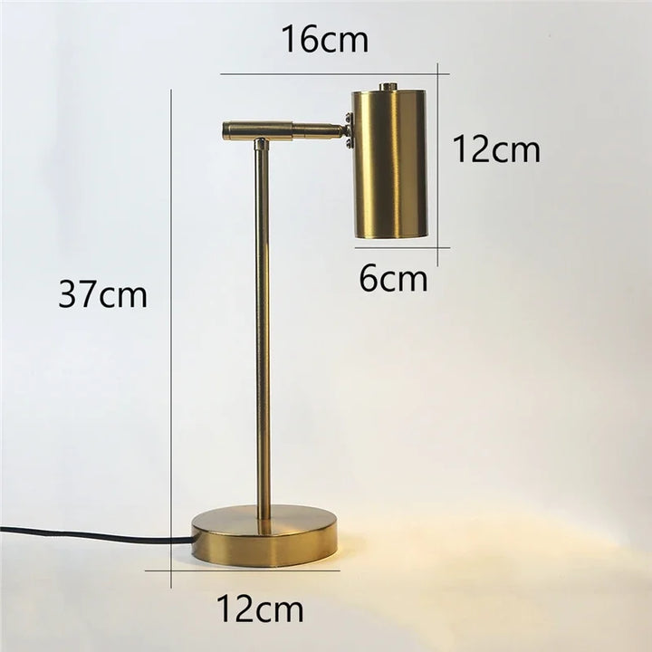 Moderne goldene Tischlampe – augenfreundliche LED-Leselampe für Studien-, Schlafzimmer- und Wohnzimmerdekoration