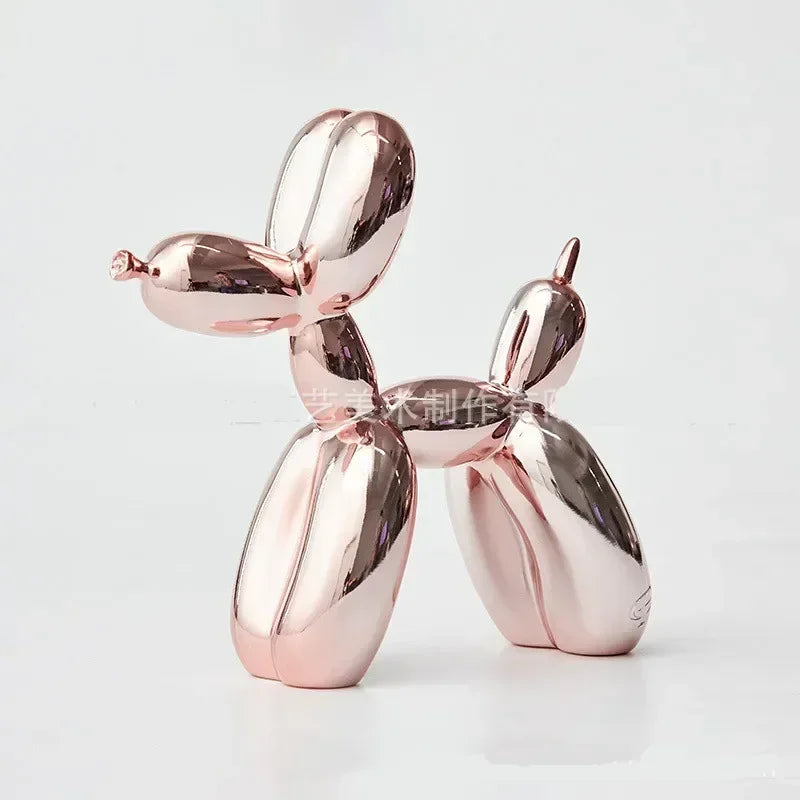 Nordic Balloon Dog Skulptur Harz Tier Ornament Kunstskulpturen und Figuren Bastel Heimdekoration Raum Schreibtisch Zubehör