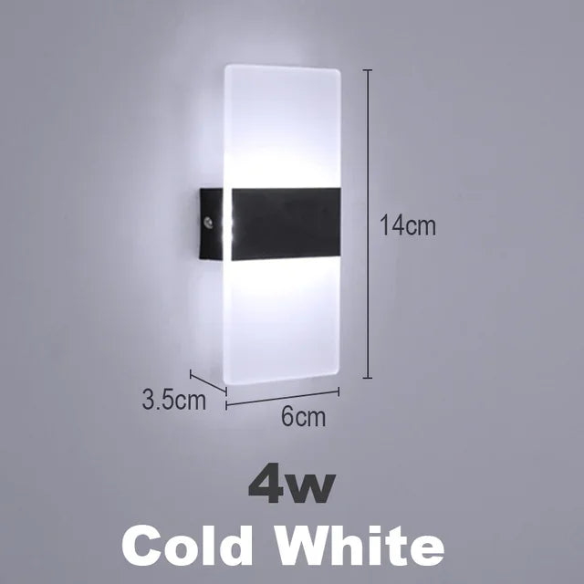 Moderne LED-Wandlampe – Einstellbare 3-Farben-Leuchte für Schlafzimmer, Wohnzimmer, Balkon und Innendekoration