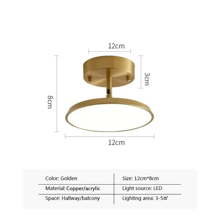 Moderne drehbare LED-Deckenleuchte – Schwarz und Gold minimalistisches Design für die Beleuchtung mehrerer Räume (1-Wege, 10-15 qm Abdeckung)