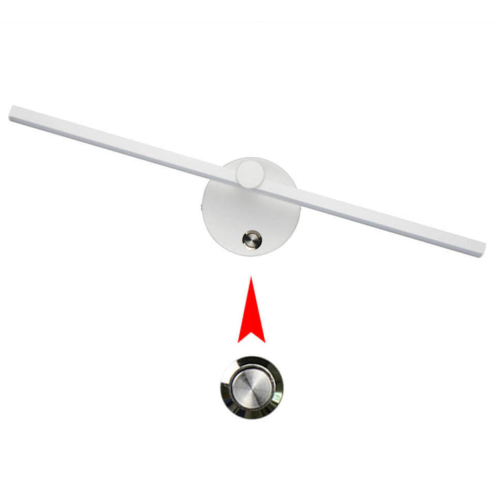 Nordic Minimalist Aluminium Lange Stangen Schalter LED Spiegel Wandlampenleuchte