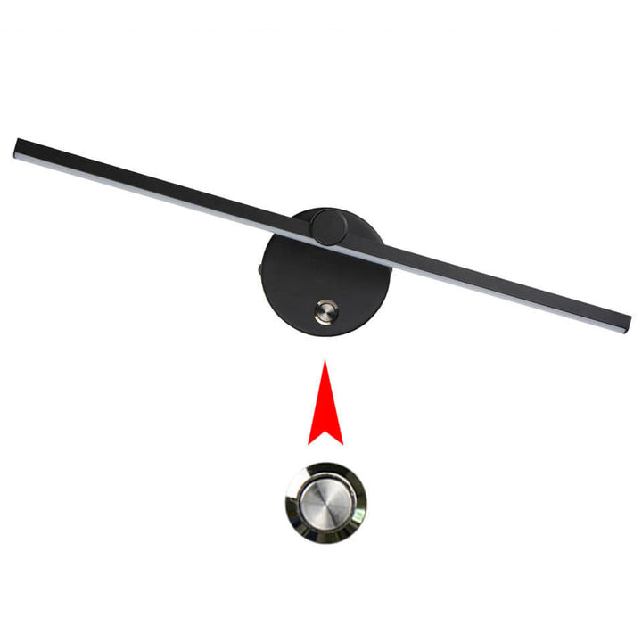 Nordic Minimalist Aluminium Lange Stangen Schalter LED Spiegel Wandlampenleuchte