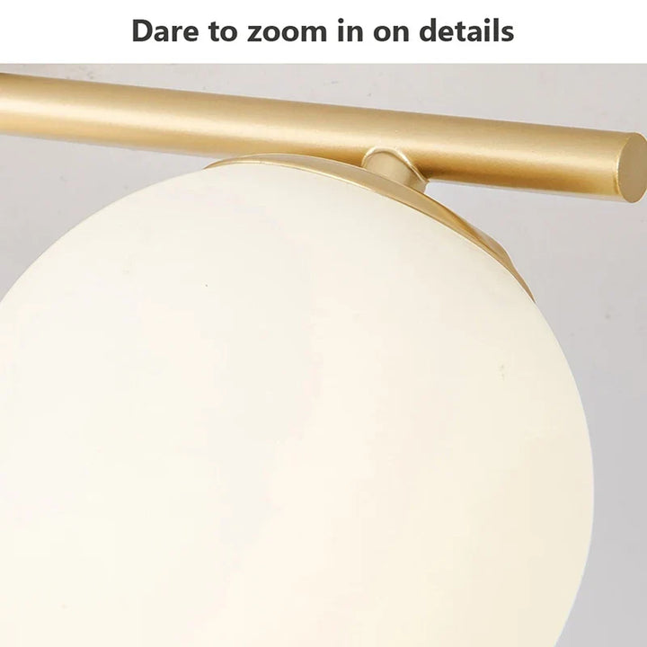Moderne Nordische LED-Deckenleuchte – Goldene Eisen- und Glaslampe für Flur, Gang, Garderobe, Balkon und Schlafzimmer
