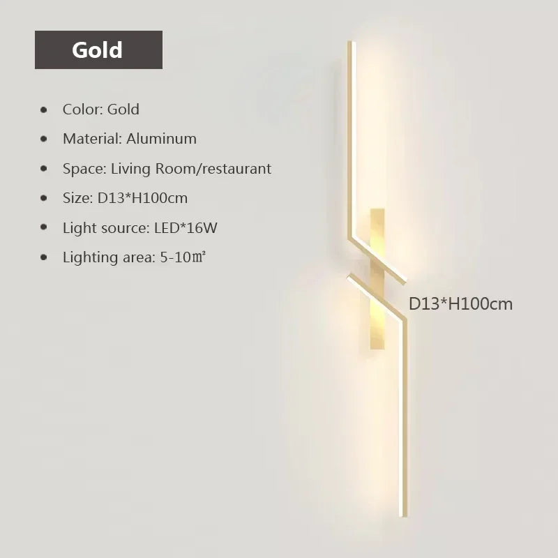 Moderne LED-Wandleuchte – Minimalistisches Design, Auf- und Ablichtung für Schlafzimmer, Wohnzimmer, TV-Sofa und Lobby – Dimmbares wandmontiertes Licht