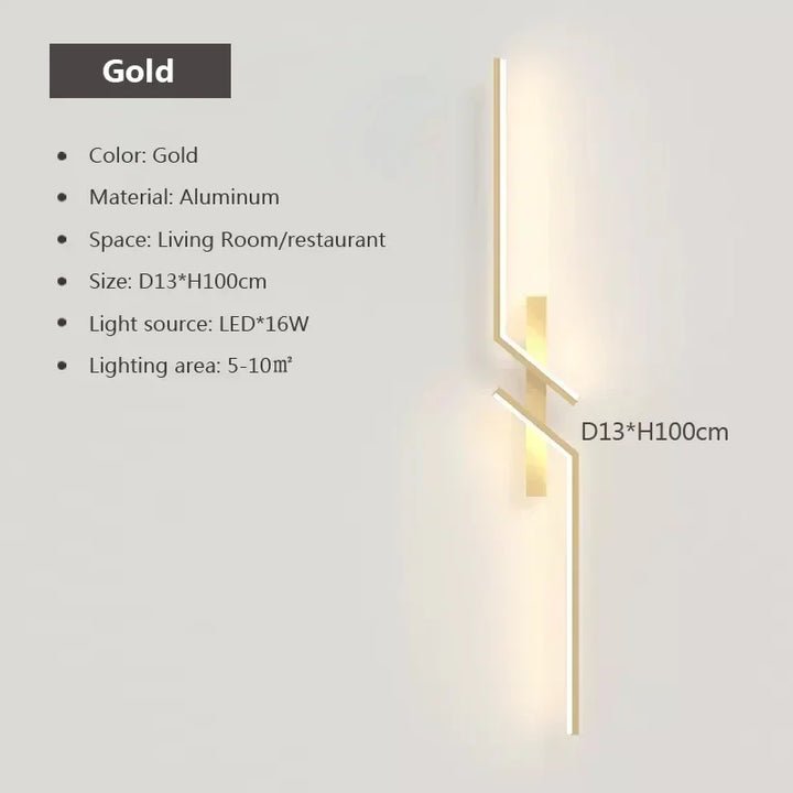Moderne LED-Wandleuchte – Minimalistisches Design, Auf- und Ablichtung für Schlafzimmer, Wohnzimmer, TV-Sofa und Lobby – Dimmbares wandmontiertes Licht