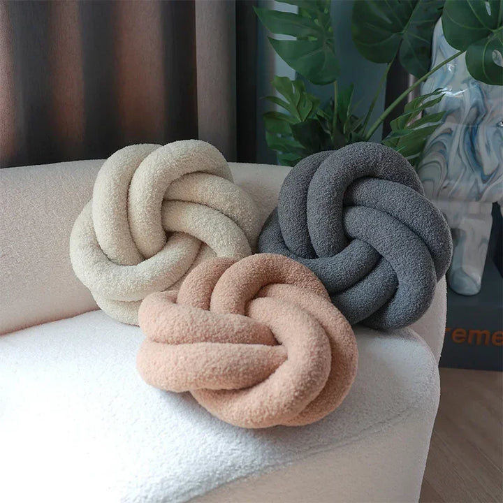 Nordic Cotton Boucle Knoten Kissen
