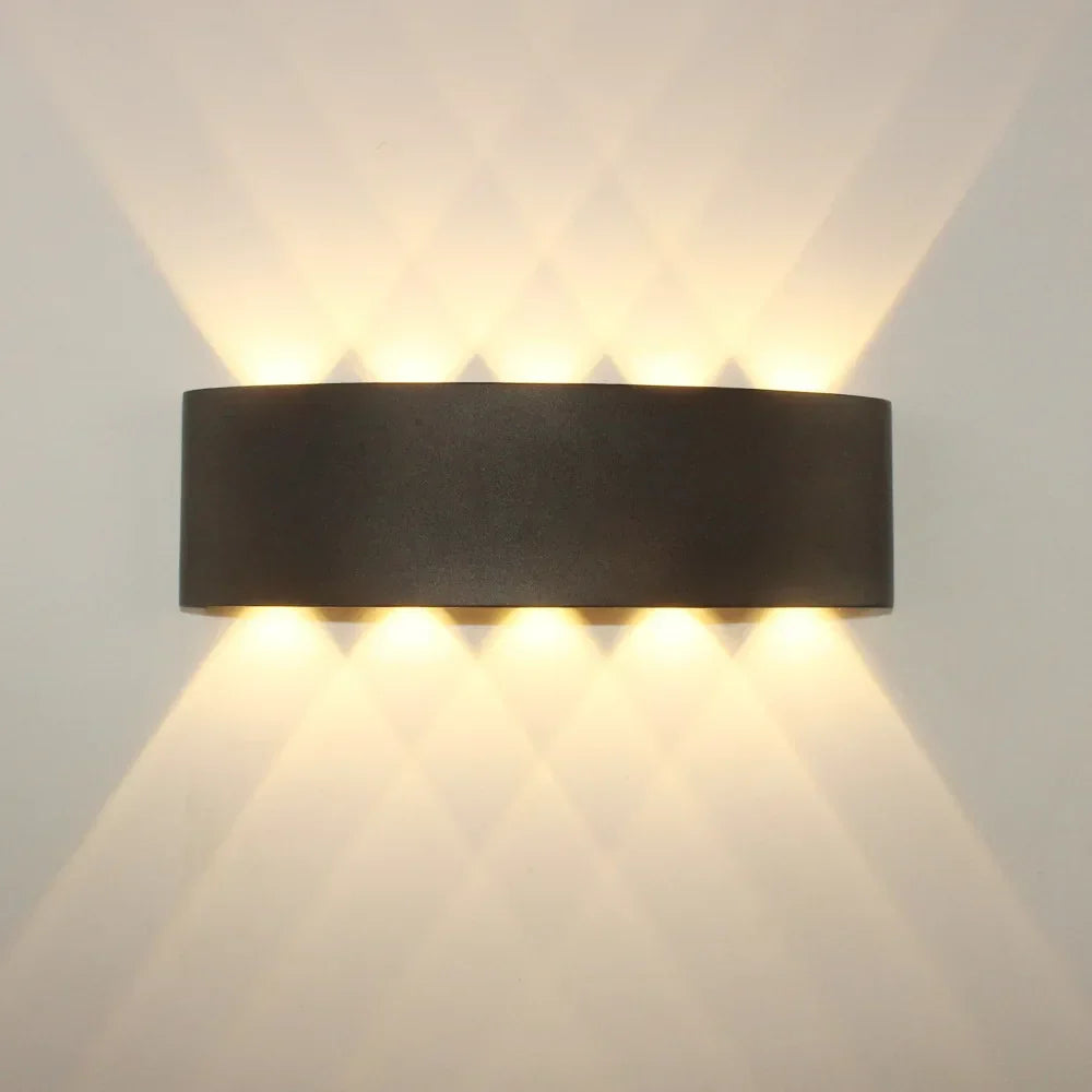 Körperbewegungssensor Wandlicht Wasserdicht Außen LED Wandlampe Oben Unten Leuchtende Lampen Gartenhof Induktionsflur Wandleuchte