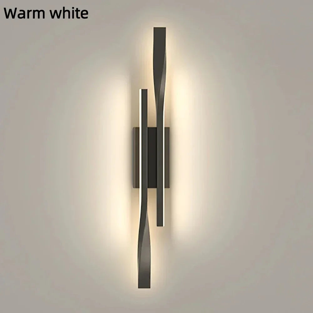 Moderne LED Langstreifen Wandlampe – Luxuriöse kreative Nachttisch- und Wohnzimmerlampe, einfaches nordisches Design für Schlafzimmer, TV-Wand und Innenraumbemalung