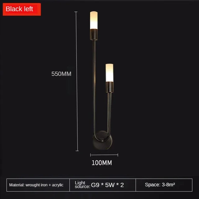 Moderne Gold LED Wandleuchte – Nordische Wandleuchte für Wohnzimmer, Schlafzimmer, Küche und Flur Dekor