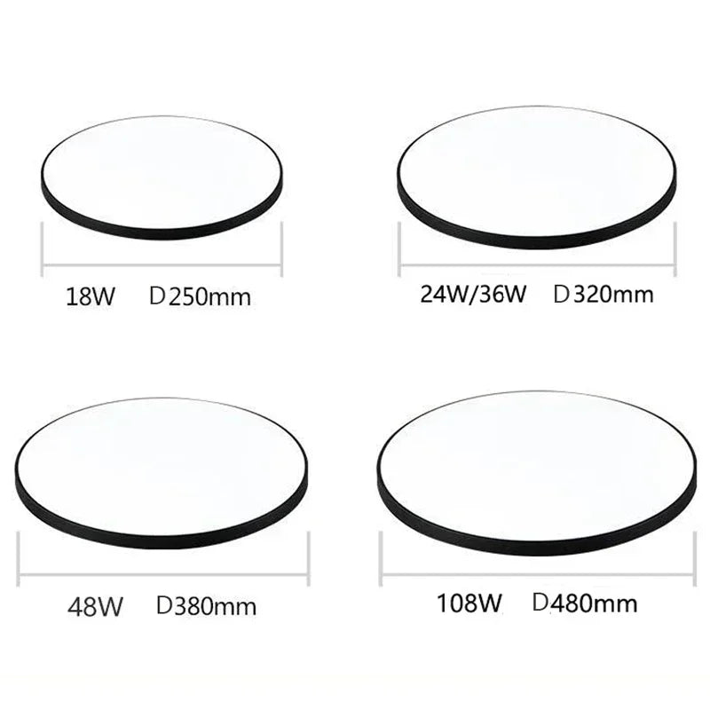 Moderne LED Rund Deckenlampen - Deckenleuchten für Wohnzimmer, Schlafzimmer, Badezimmer, Esszimmer, Küche