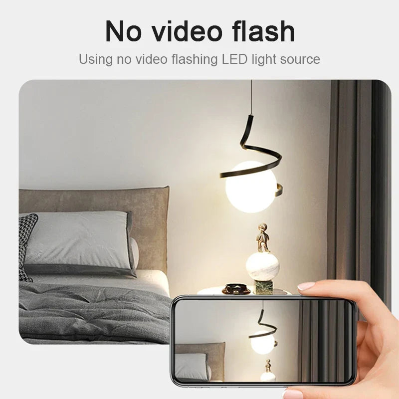 Nordic Glass LED Pendelleuchte – 3-Farben-Temperatur, 1-Wege-Hängeleuchte für Esszimmer, Schlafzimmer und Wohnzimmer Dekor (5-10 qm Abdeckung)
