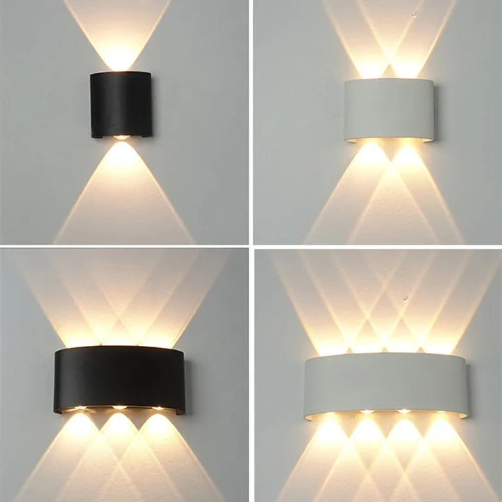 Körperbewegungssensor Wandlicht Wasserdicht Außen LED Wandlampe Oben Unten Leuchtende Lampen Gartenhof Induktionsflur Wandleuchte