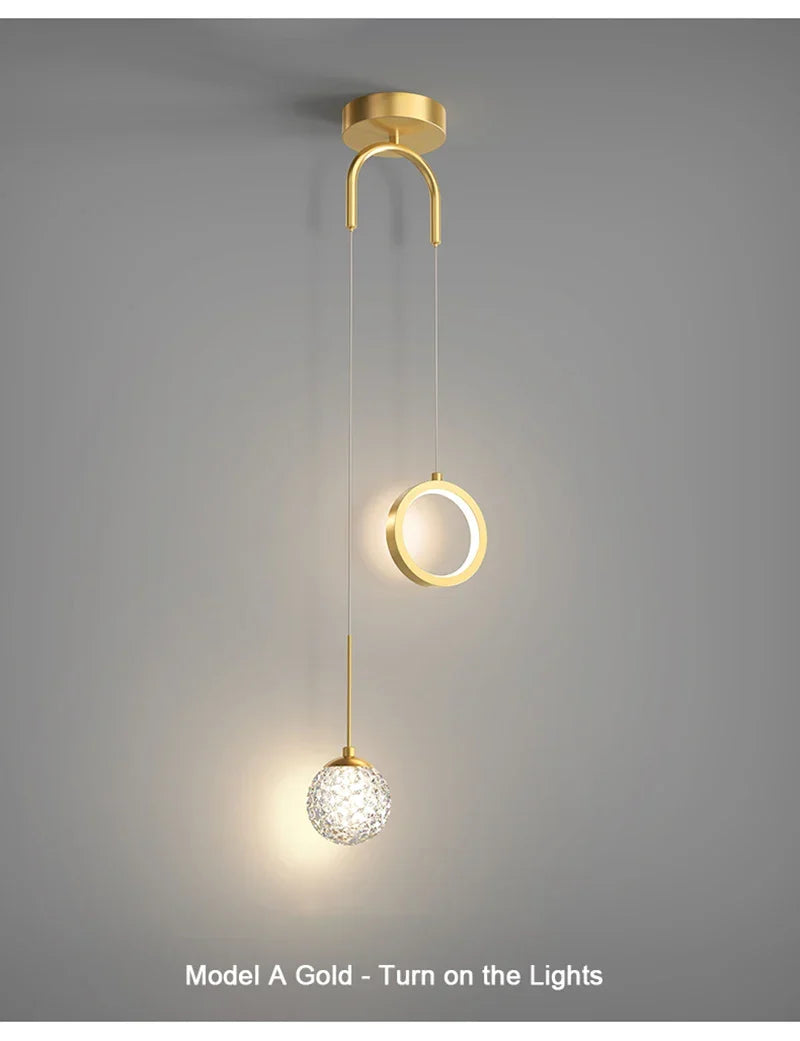 Moderne LED-Pendelleuchte – 2-Wege Innenhängelampe für Wohnzimmer, Schlafzimmer, Esstisch mit einstellbaren 3 Lichtfarben