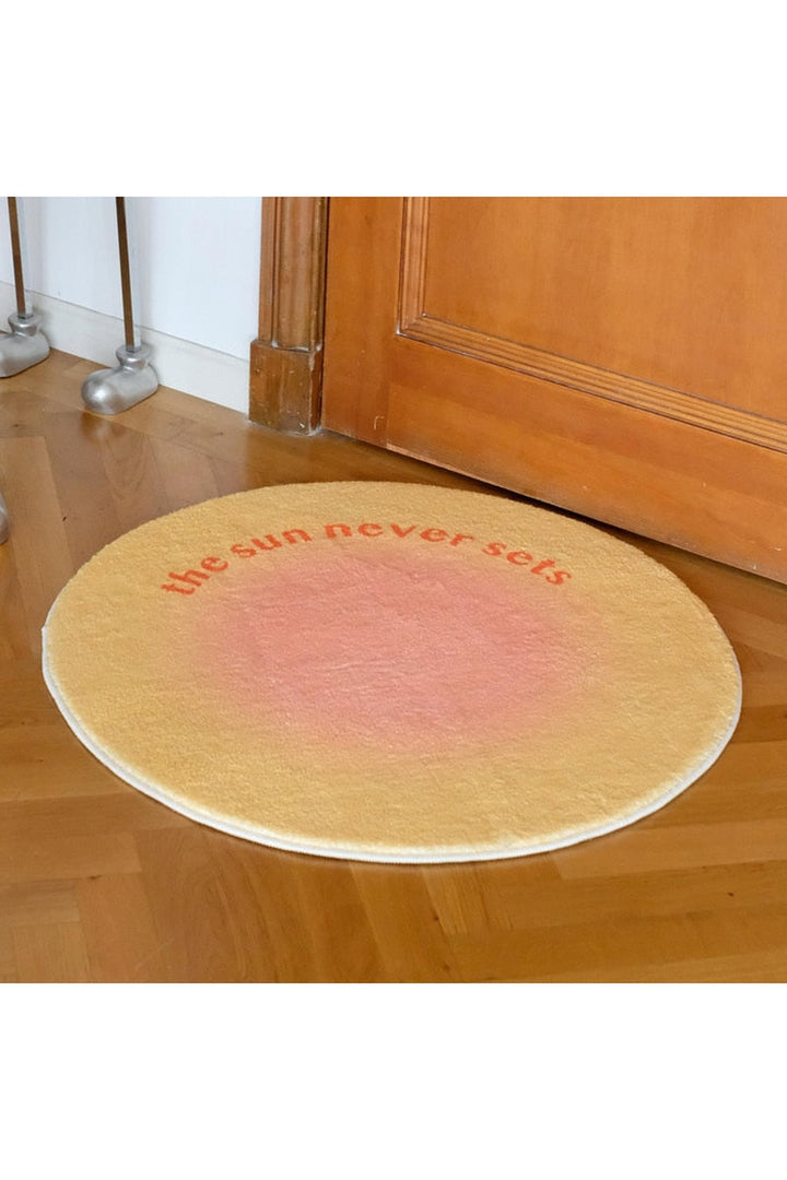 Schlafzimmer runder Teppich