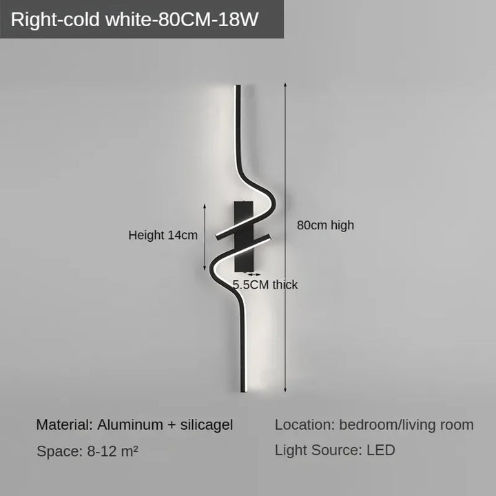 Moderne Minimalistische Streifen Led Wandlampe Schlafzimmerlichter Für Nachttisch Wand Sconces Led Licht Wohnzimmer TV Sofa Hintergrund Wandlampe