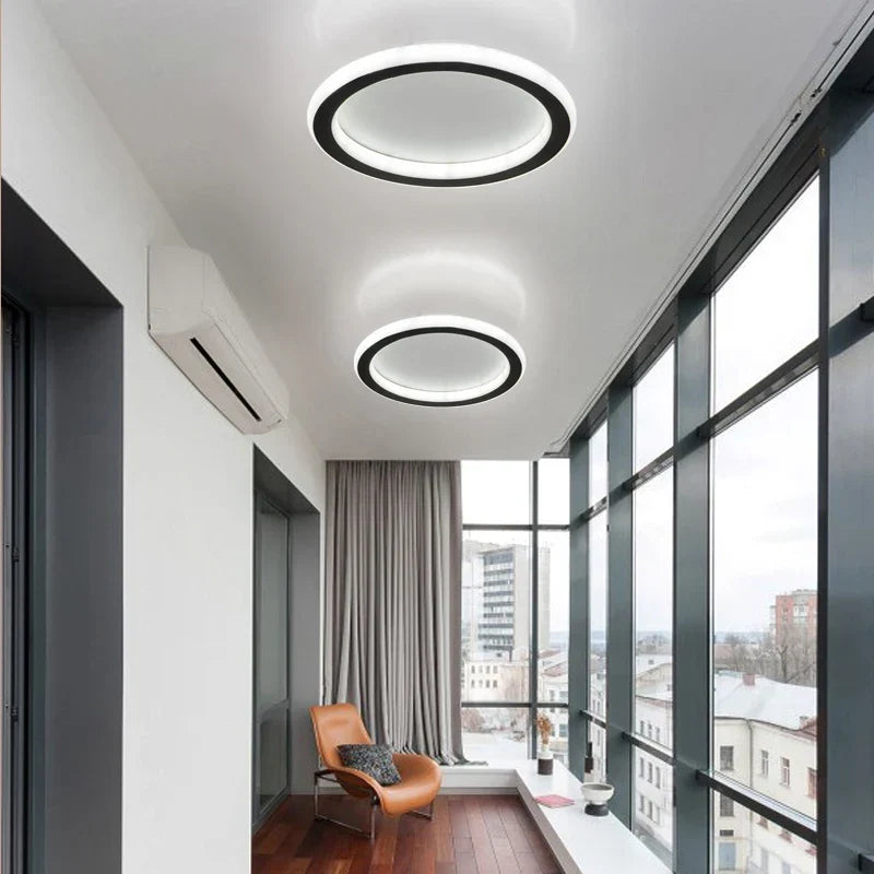 Moderne Minimalistische Deckenleuchte – Quadrat/Runde LED Augenschutzlampe für Schlafzimmer, Büro, Wohnzimmer und Lounges (90-260V)