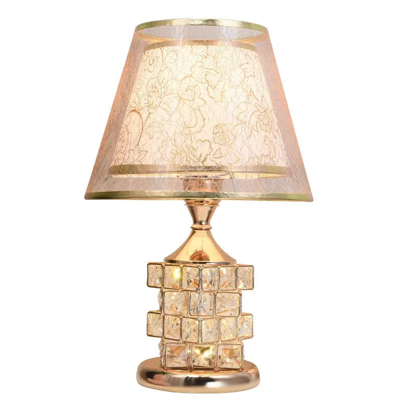 Moderne Kristall Tischlampe – Europäischer Stil Luxuriöse Lampe für Hochzeitsgeschenkideen, Süße Schlafzimmer und Wohnkultur