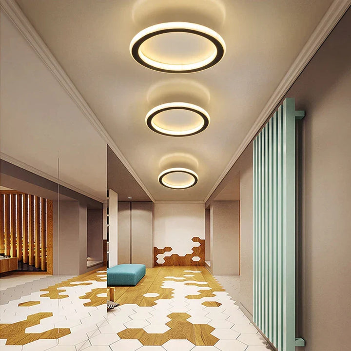 Moderne Minimalistische Deckenleuchte – Quadrat/Runde LED Augenschutzlampe für Schlafzimmer, Büro, Wohnzimmer und Lounges (90-260V)