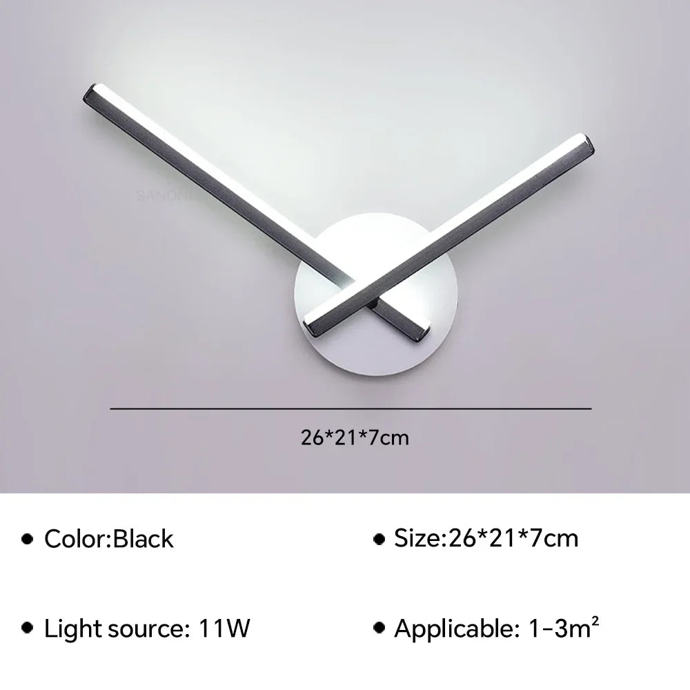 Moderne LED Wandleuchte Nachttisch Sconces - Wohnkultur Beleuchtungseinrichtung für Wohnzimmer, Schlafzimmer, Hotel