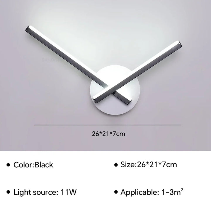 Moderne LED Wandleuchte Nachttisch Sconces - Wohnkultur Beleuchtungseinrichtung für Wohnzimmer, Schlafzimmer, Hotel