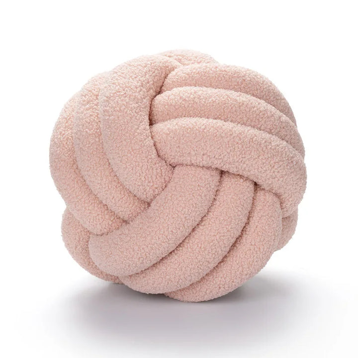 Wurfkissen - Gemütlich - Handgeknüpfter Ball - Schaffell