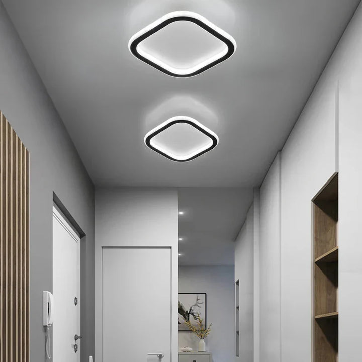 Moderne Minimalistische Deckenleuchte – Quadrat/Runde LED Augenschutzlampe für Schlafzimmer, Büro, Wohnzimmer und Lounges (90-260V)