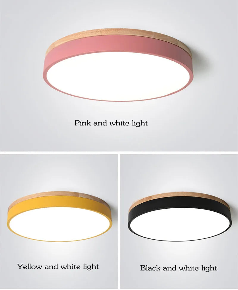 Moderne LED-Deckenleuchte – 27W Aufbaumontage mit warmen, kalten und natürlichen Lichtoptionen für Wohnzimmer, Schlafzimmer und Küche