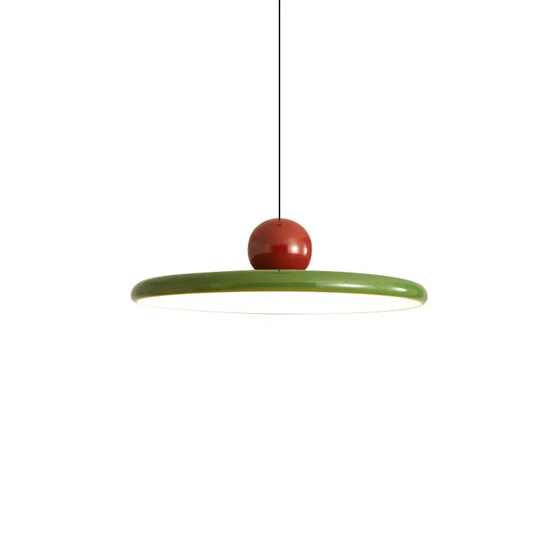 Nordic Cream Flying Saucer Pendelleuchte – Moderne LED-Lampe für Wohnzimmer, Schlafzimmer und Restaurant, 20/30cm