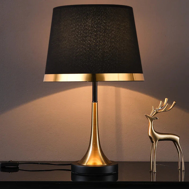 Europäische Retro Schlafzimmer Nachttischlampe - Moderne amerikanische dekorative Beleuchtungseinrichtung