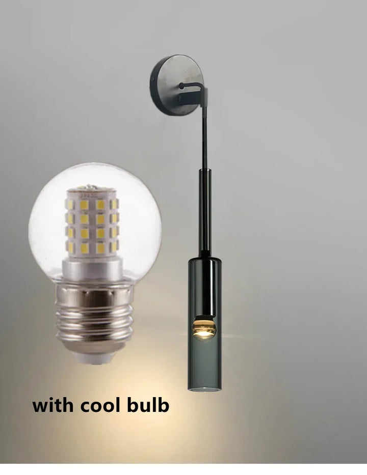 Moderne LED Wandleuchte – Buntglas- und Eisenarmatur für Wohnzimmer, Schlafzimmer, Küche und Badezimmer – Stilvolle Wandmontagebeleuchtung für die Wohnungseinrichtung