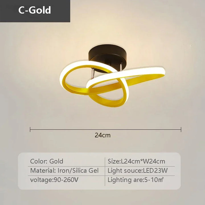 Moderne LED-Deckenleuchte – Minimalistische Linienleuchte für Flur, Eingangsbereich, Gang, Treppe und Innendekoration – AC-betrieben, LED-Glühbirne inklusive