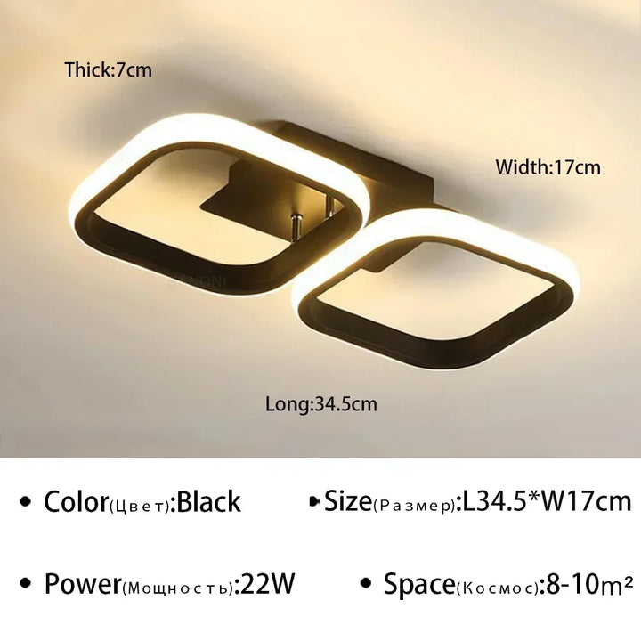 Moderne LED-Deckenleuchte Kronleuchter – Stilvolle Multi-Head-Ringlicht für Schlafzimmer, Wohnzimmer, Flur, Esszimmer und Innenräume