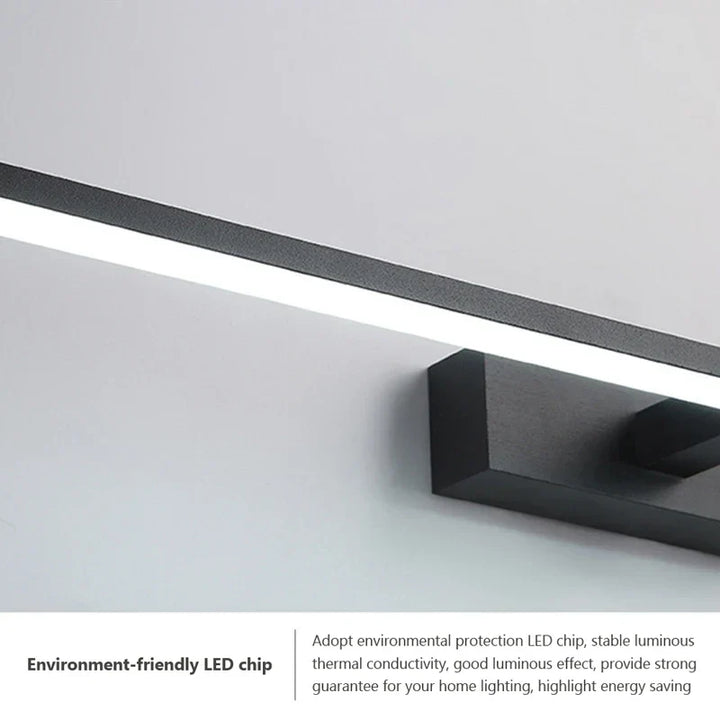 Moderne LED Wandleuchte für das Badezimmer – 3-farbig einstellbare Licht Aluminium LED Spiegel Lampe für Make-up und Baden