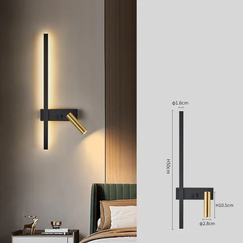 Moderne LED Wandleuchte - Nordischer Stil für kreative Wohnkultur