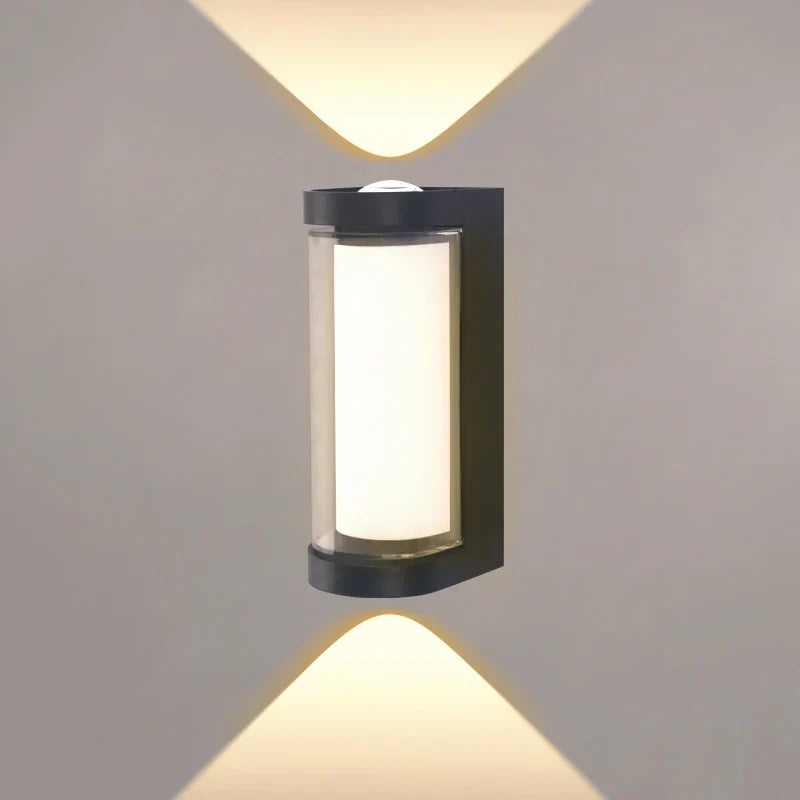 Moderne LED-Außenwandleuchte – Wasserdichte Veranda- und Balkonwandleuchte für Haus und Garten, IP55 bewertet