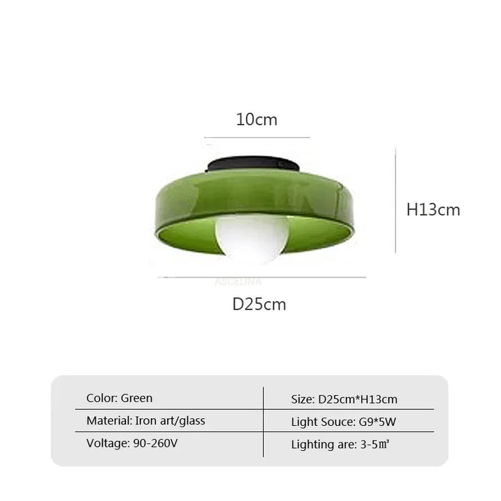 Moderne dualverwendbare Glas-Deckenleuchte – G9-Lampen Wandlampe für Wohnzimmer, Schlafzimmer, Flur und Balkon