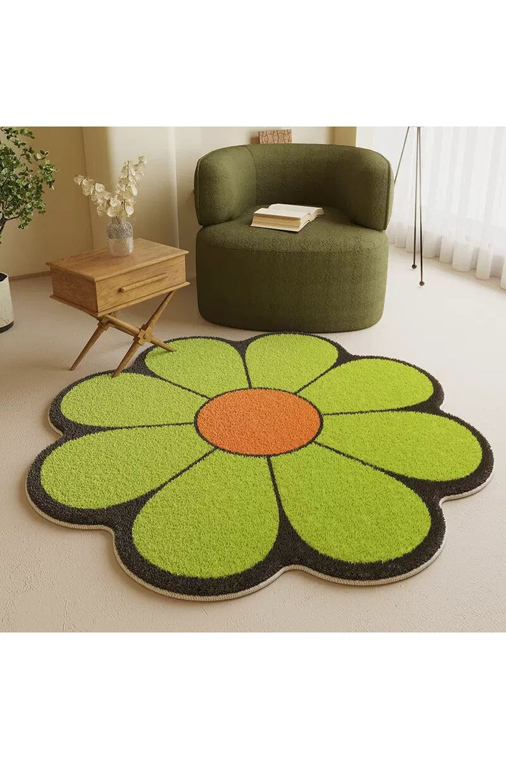 Florales Dekoteppich