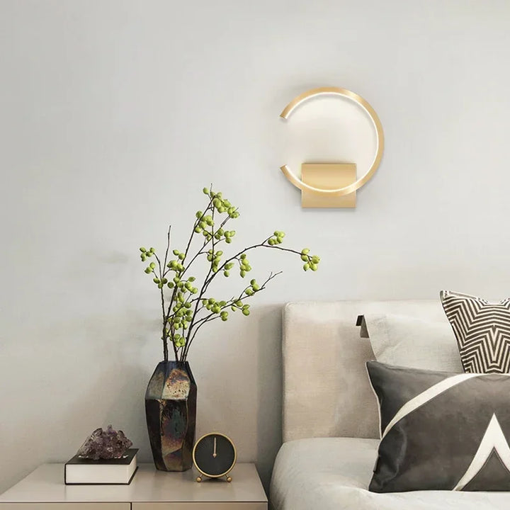 Moderne LED-Wande lampe – Nordic Stil Schwarz, Weiß und Gold Wandbeleuchtung für Wohnzimmer, Schlafzimmer, Flur und Wohnkultur