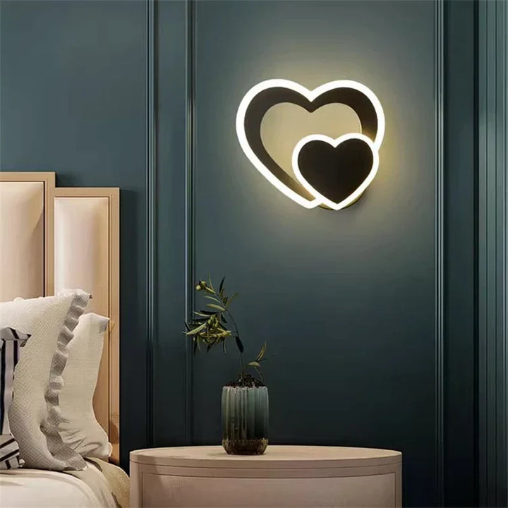 Moderne LED Herzförmige Wandlampe