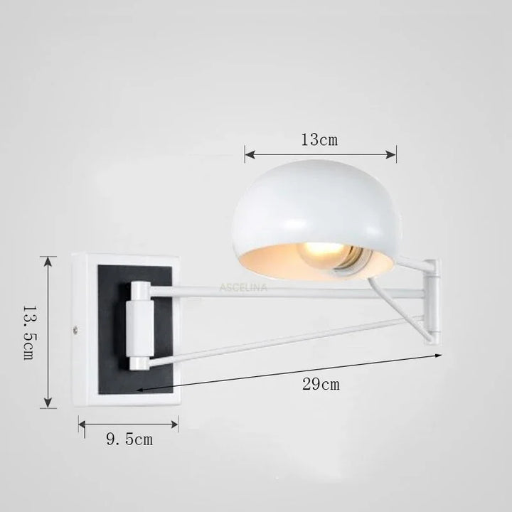 Moderne Faltbare LED Wandleuchte – Rückziehbare augenfreundliche Wandleuchte für Schlafzimmer, Arbeitszimmer, Wohnzimmer und Badezimmer
